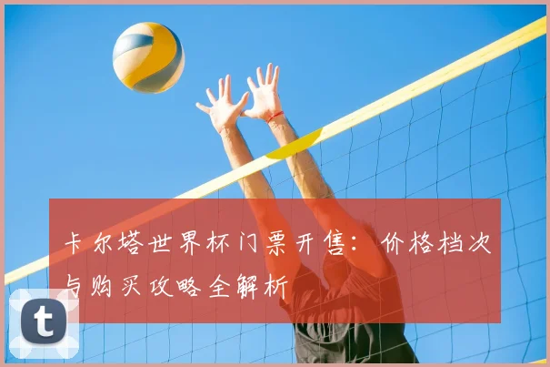 卡尔塔世界杯门票开售：价格档次与购买攻略全解析